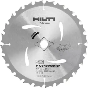Hilti 711181030181 7-1/4 Inch 24-teeth Carbide Tipped Circular Saw Blade For Wood And Timber