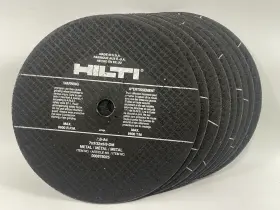 878025 Hilti 7 Inch Metal Cutting Disks Lot Of Nine 5/8 Arbor 3/32 Thickness