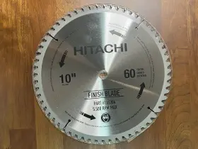 115204 Hitachi 10 Inch 60 T Finish Blade Circular Saw
