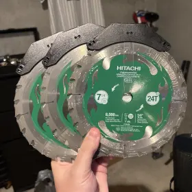 115429 Hitachi 3 - New Framing/ripping 7-1/4 Inch 24t C3 Carbide Teeth Circular Saw Blade