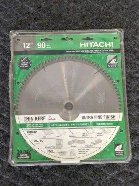 726101 Hitachi 12-inch Miter Saw Blade 90 Teeth Thin Kerf