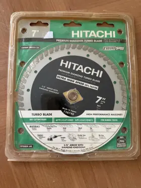 728740 Hitachi 7 Inch Premium Diamond Circular Saw Blade New/sealed #