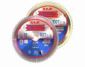 Hojr 683125314636 2 Circular Saw Blades Woodworking Ta Series 12 80 - 100-tooth 1 Inch Arbor Framing