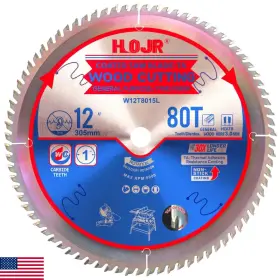 B0f4r9fvsy Hojr Circular Saw Blades Woodworking Ta Series12 80 Tooth 1 Arbor Fine