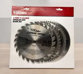 Hyper Tough 889526361969 4-piece 7-1/4-inch Circular Saw Blade Set Carbide Tipped