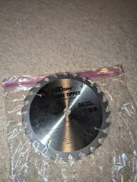 Au30006j Hyper Tough 1pc 7-1/4 Inch Wood Cutting Carbide Tipped Steel Circular Saw Blades