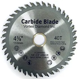 Inc. 313040999907 10 Pack Vwb 4-3/8 Inch 40 Teeth Tct General Purpose Hard And Soft Wood Cutting