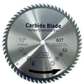 Inc. 313051992966 Vgsb 10 Inch 60 Teeth Tct General Purpose Hard And Soft Wood Saw Blade