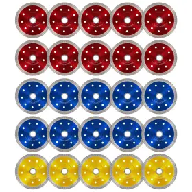 Inmozata 25pcs 4-1/2 Inch Diamond Saw Blades Super Thin Tile Cutting Discs For Angle