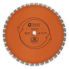 Mx16-125-qd-hm2 Iq Power Tools 16.5 In Q Drive Arrayed Segmented Hard Concrete Orange Blade