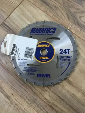 Irwin 024721063397 4 New Marathon 7-1/4 Inch 24t Carbide Tip Circular Saw Blades #240304pk