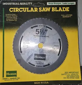 11810 Irwin Hanson 5-1/2 Inch Plywood Paneling Circular Saw Blade 3 Pack Usa Made