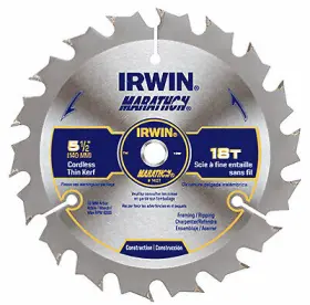 14027 Irwin 5-1/2-inch 18tpi Framing/ripping Carbide Circular Saw Blade