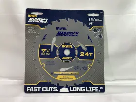 14030 Irwin 7-1/4 Inch Carbide Saw Blade 24t Brand New