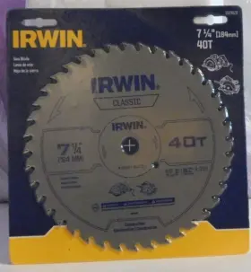 15230zr Irwin Classic 7-1/4 Inch X 40t General Purpose Circular Saw Blade #15230zr