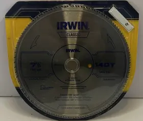 1826231 Irwin New Classic 7-1/4 140 Tooth Plywood Plastic Circular Saw Blade 182631 E1