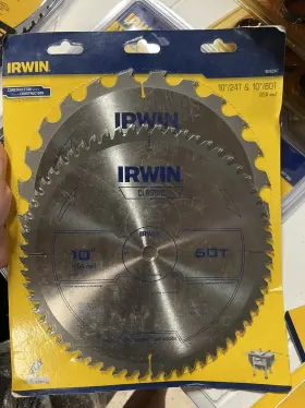 1826247 Irwin New Pk2 Classic 10 Inch X 24 And 60 Framing Carbide Circular Saw Blades