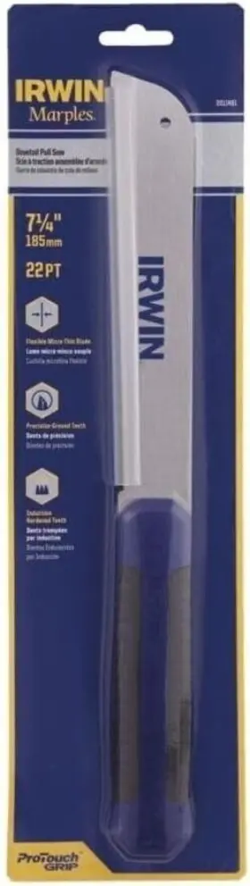 2011491 Irwin Marples Dovetail Pull Saw Polymer Handle Flexible Micro-thin Blade