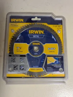 4935560 Irwin 7 1/4 Inch 68t Metal Cutting Blade