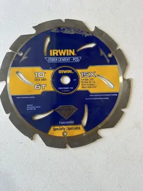 4935624 Irwin Fiber Cement Blade - 10 Inch 7t #4935624