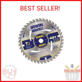 14031 Irwin Industrial Tool Co Tools Marathon Carbide Corded Circular Saw Blade 7 1/4-inch 40t