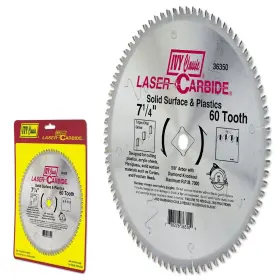 11i36350 Ivy Classic 36350 Laser Carbide 7-1/4-inch 60 Tooth Solid Surface And Plastic