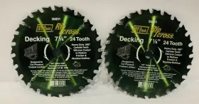 36031 Ivy Classic 2 7-1/4 Inch X 24 Tooth Carbide Circular Decking Saw Blades