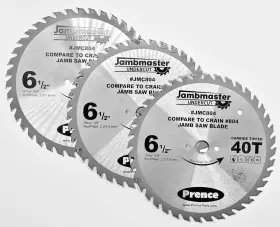 Jmc804 Jambmaster 3pk Carbide Tip 6.5 Inch D - 40t Jamb Saw Replacement Blade Compare Crain 804