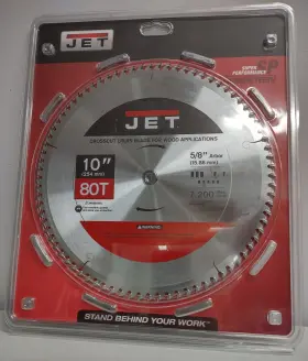 Jet 731325036114 10 Inch 80t Saw Blade