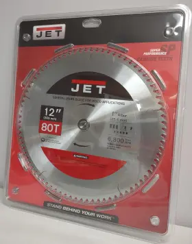 Jet 731325036145 12 Inch 80t Saw Blade