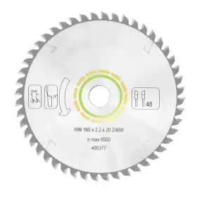 491952 Jisculo 495377 For Festool Track Saw Blade 160mm 6 1/4 Inch 2.2mm 20mm White