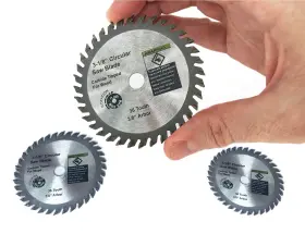 Jounjip 711237818459 3 Pack 3-1/8 Inch X 3/8 1/16 36 Teeth Carbide Saw Blade For Truepower Mini-