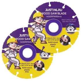 Justinlau 636755685065 2pcs Wood Cut Circular Saw Blade Cutting Disc For Table Saws Multifunctiona