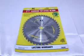 79040 Kc Pro 7 1/4 Inch Carbide Tip Steel Blade 40 Tooth #79040 Fits Most 7-7 Circular Saws