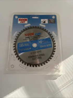 Keen Cut 937783563375 Cutting Saw Blade Stainless Steel 7-1/4 Inch 48t Rpm 3500 For Metal