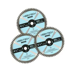 Fwa16506001y Keentech 6-1/2 Inch Circular Saw Blade 60t 5/8 Arbor Atb Carbide Teeth Ul