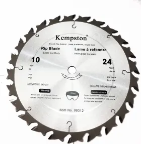 Kempston Corporation 687461993128 99312 10-inch By 24 Tooth Industrial Rip Thick Kerf Blade With 5/8-i