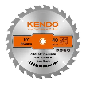 Csb-10 Kendo 40t 1-pack 10 Inch Carbide-tipped Circular Saw Blade With 5/8 Arbo