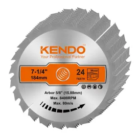 Csb-7-1 Kendo Csb-7-1/4 24t-10pcs 10-pack 7-1/4 24t Inch Carbide-tipped Circular Saw Blade With 5/8 Arbor