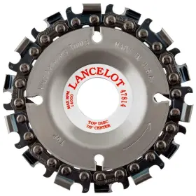 King Arthur S Tools 730205478143 Arthurs Original And Patented Lancelot 14 Tooth Carving Disc - 4 Inch