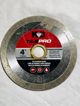 Ctd40s8 King Diamond Tile Pro 4 Inch Saw Blade Continuous Rim 7/8 Arbor
