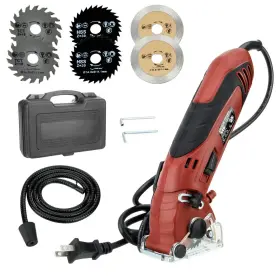 400w King Showden 781545979586 Mini Circular Saw Set High Powered Professional Compact Ma