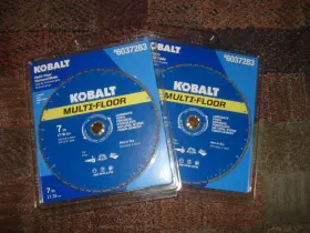 6037283 Kobalt 2 New 7 Inch Multi Floor Diamond Tile Blade Wet Or Dry 5/8 Arbor