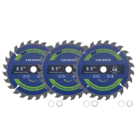 Klf240205zz000384 Kozelo 3pcs Circular Saw Blade - 6 1/2-inch X 24 Teeth 5/8-inch Arbor C