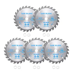Klf240205zz000397 Kozelo 5pcs Circular Saw Blade - 5-1/2 Inch X 24 Teeth 5/8 Arbor Tungsten C