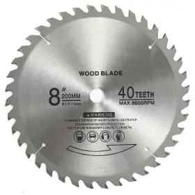 Kuangbbbtools 757277496899 8 Inch 40 Teeth Carbide Tip Wood Cutting Circular Saw Blade Table S