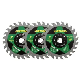 Kurstol 445018739703 Wood Cutting Circular Saw Blade - Tct 3 Inch 75mm 3p