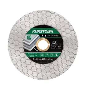 K1103045103 Kurstol Tile Diamond Saw Blade - 4.5 Inch /115mm Dual-purpose Cutting Disc Angel G