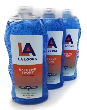 465690 L.a. Looks Sport Xtrme Hld Gel 20 Oz Pack Of 3 1.25 Pound