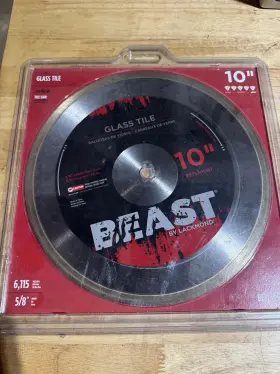 Betl10gbt Lackmond Beast Blade Glass Tile Bg10 5/8 Arbor